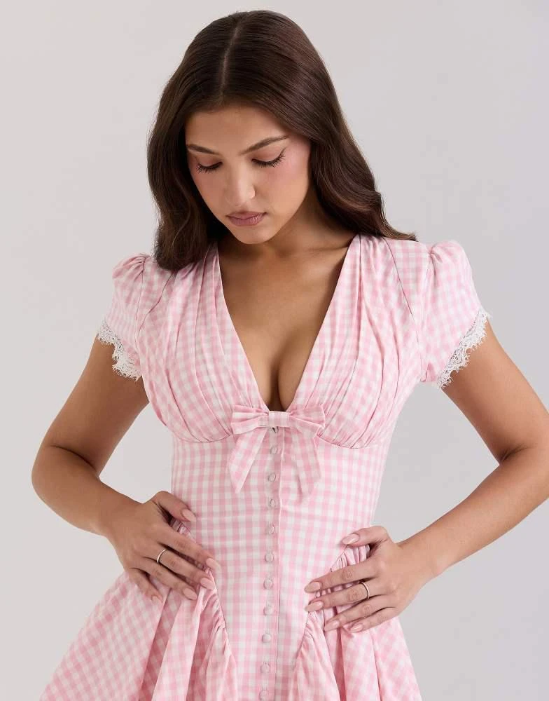 mini dresses woman Avec Les Filles Women's Hip Flounce Mini Dress - Buttercream