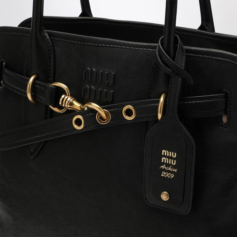 Miu Miu Black nappa leather Aventure bag 6