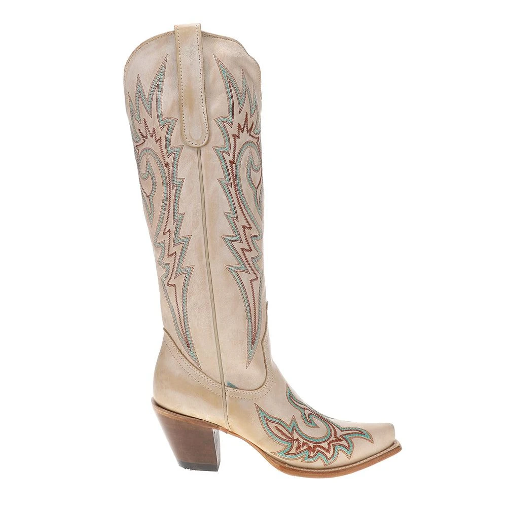 Corral Boots Embroidered Snip Toe Pull On Cowboy Boots 1