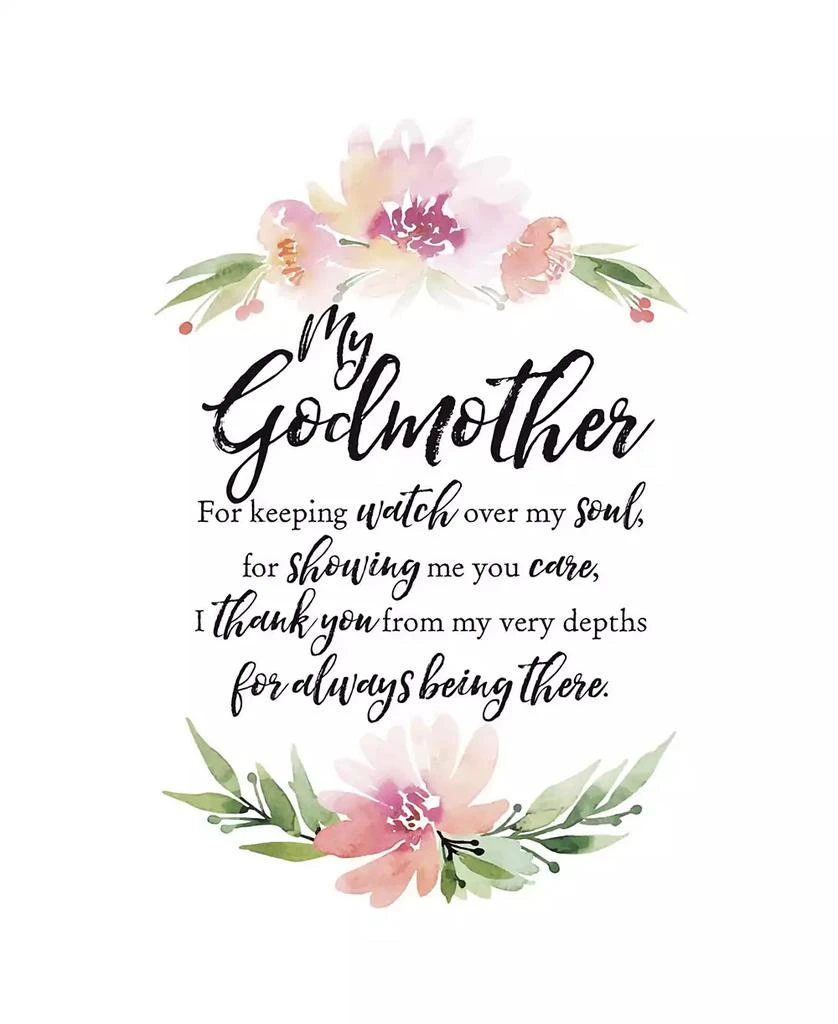 Dexsa My Godmother Woodland Grace Series Wood Plaque with Easel, 6" x 9" 1