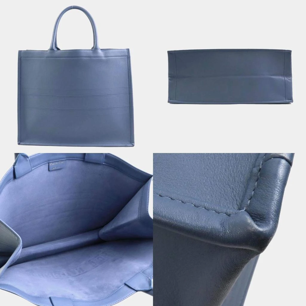 Dior Dior Blue Leather Large Book Tote Bag 4