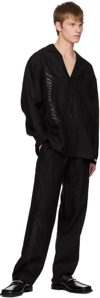 Saintwoods Black Patch Pocket Shirt 4