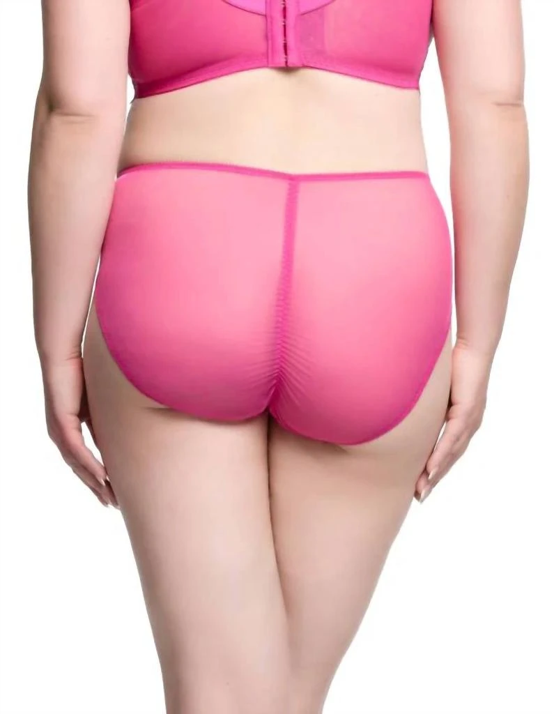 Dita Von Teese Yvonne Hi Cut Brief In Rubine 2