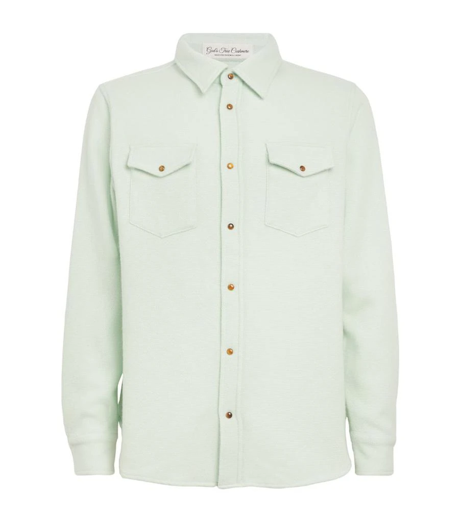 GOD'S TRUE CASHMERE Unisex Cashmere and Tiger Eye Shirt 1