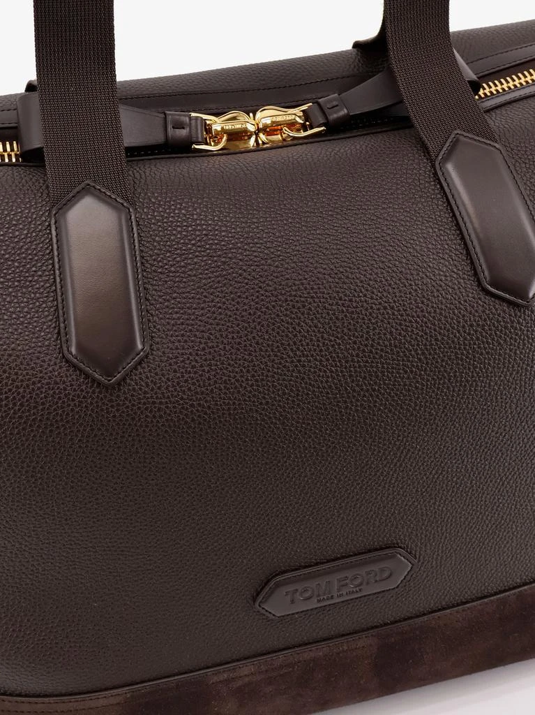 Tom Ford Leather travel bag with suede inserts 6