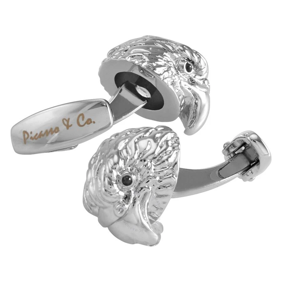 Picasso And Co Rhodium Plated Falcon Cufflinks 2