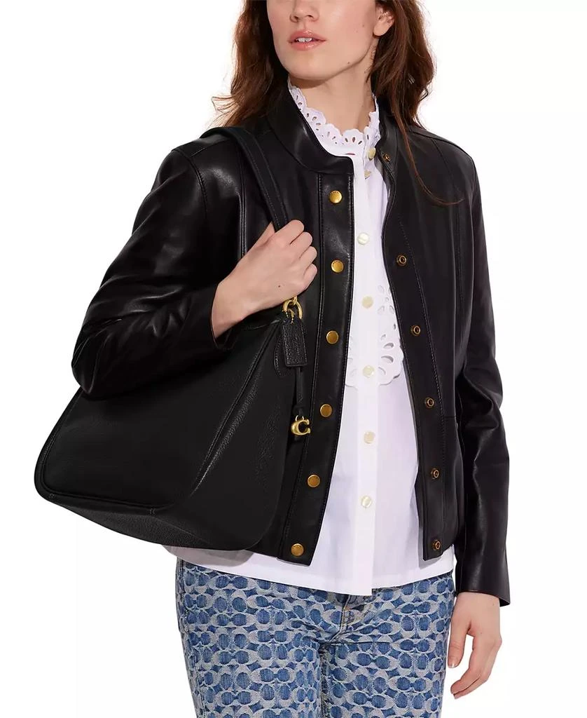Coach Soft Pebble Leather Cary Shoulder Bag with Convertible Straps 2