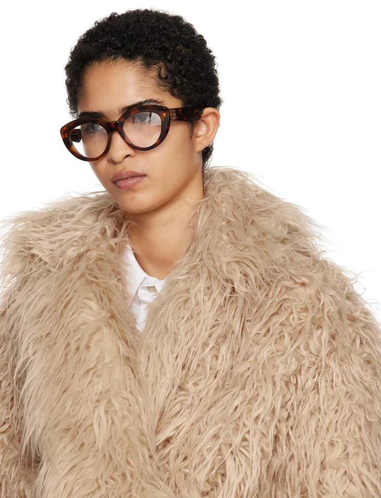Loewe Brown & Black Chunky Anagram Glasses 4