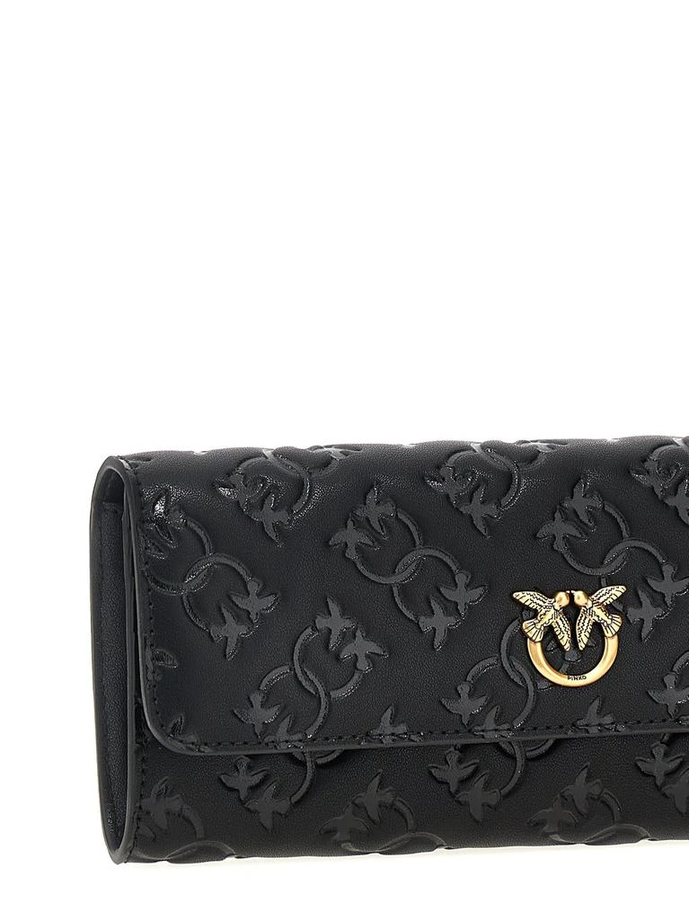 PINKO Pinko Love Birds Embossed Chain-Linked Wallet 3