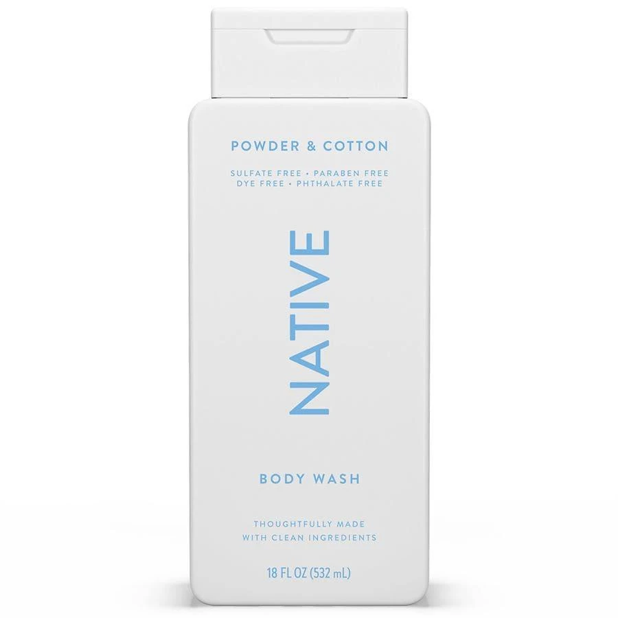 Native Body Wash, Sulfate Free, for Women and Men Powder & Cotton 2