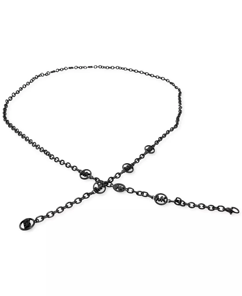 Michael Kors Women's Mini Chain Belt with Pave Logos 1