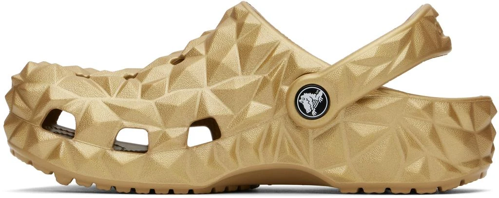 Crocs Gold Classic Metallic Geometric Clogs 3