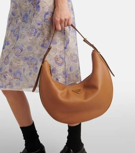 Prada Large leather shoulder bag 2