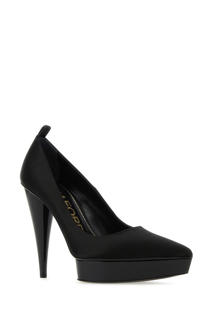 【関税＆送料込み】Tom Ford Slingback \"Python Padlock\" Tom Ford Padlock 85mm Slingback Black Suede Ankle Strap