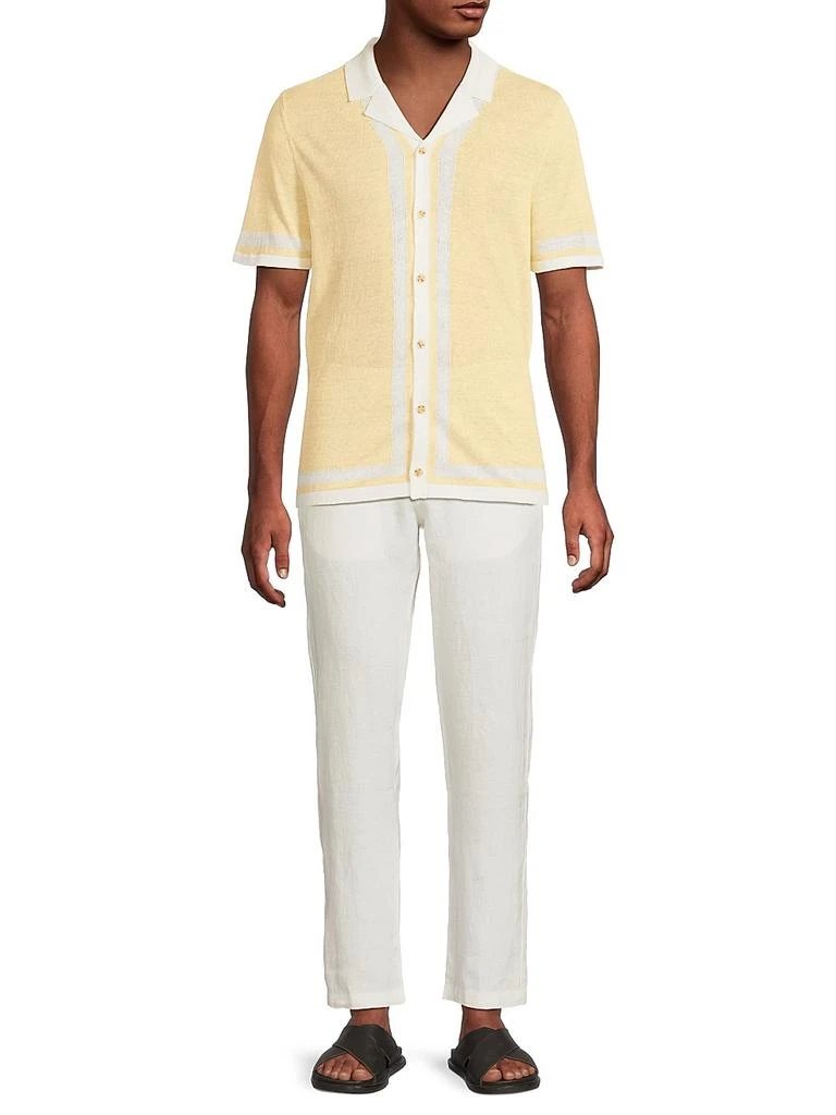 Onia Linen Knit Camp Shirt 2