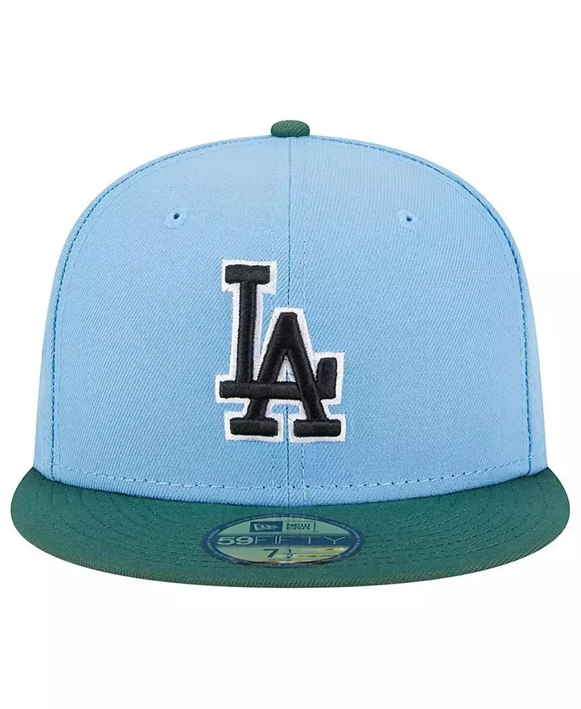 New Era Men's Sky Blue, Cilantro Los Angeles Dodgers 1988 World Series 59FIFTY Fitted Hat 2