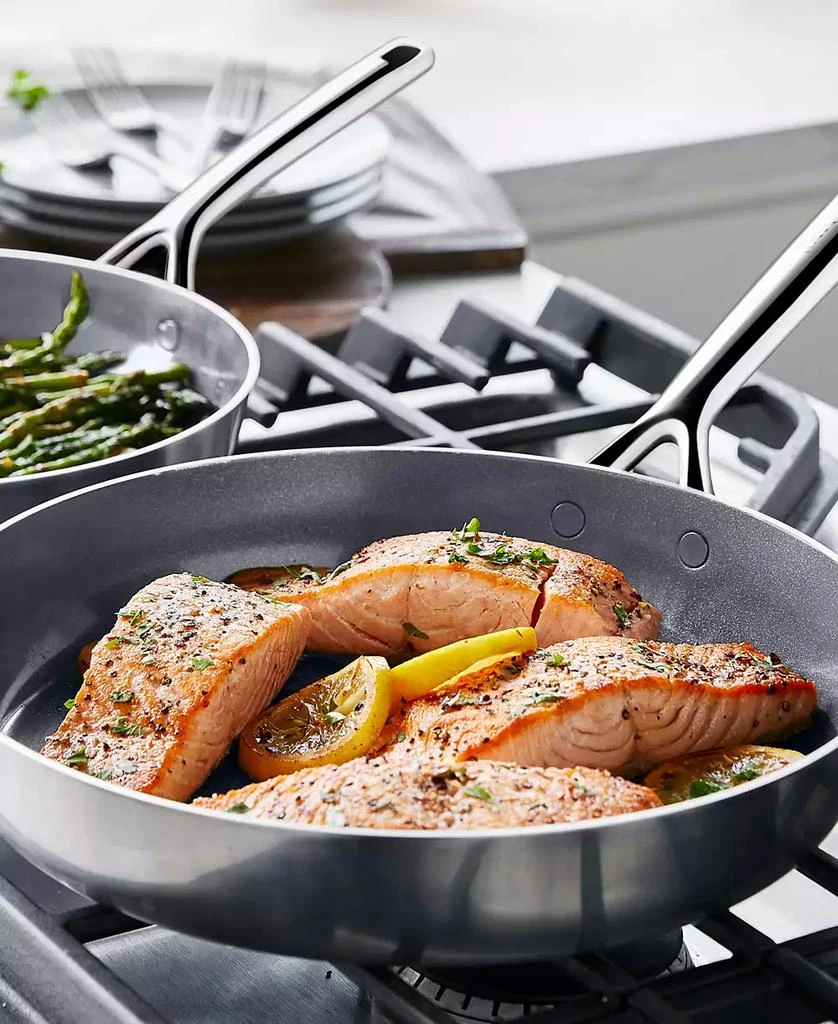 Greenpan GP5 Stainless Steel Healthy Ceramic Nonstick 2-Piece Fry pan Set, 10" and 12" 5