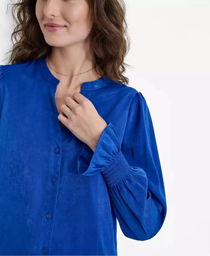 DKNY Women's Split-Neck Blouse 3