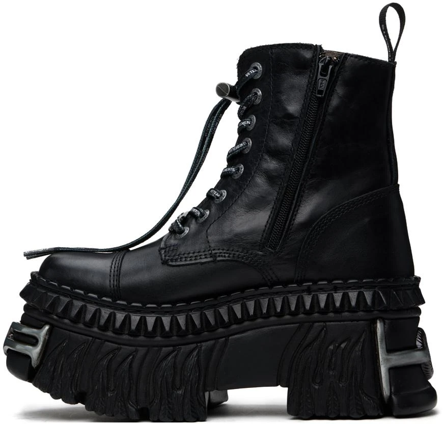 Vetements Black New Rock Edition Combat Boots 3