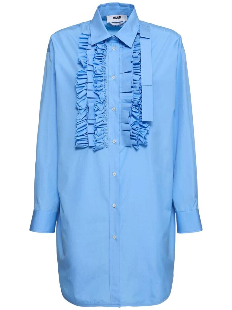 MSGM Cotton Poplin Mini Dress 1