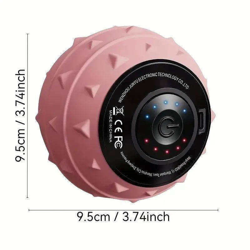 ERUULE Rechargeable High Intensity Vibration Massage Ball for Muscle and Fitness, Electric Fascia Release for Neck, Back and Feet, USB Charging, for Heel Pain, Fascia Release, Trigger Point - Yoga Ball, Suit 3