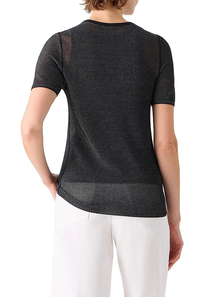 Akris Silk Grid Short-Sleeve​Top 5
