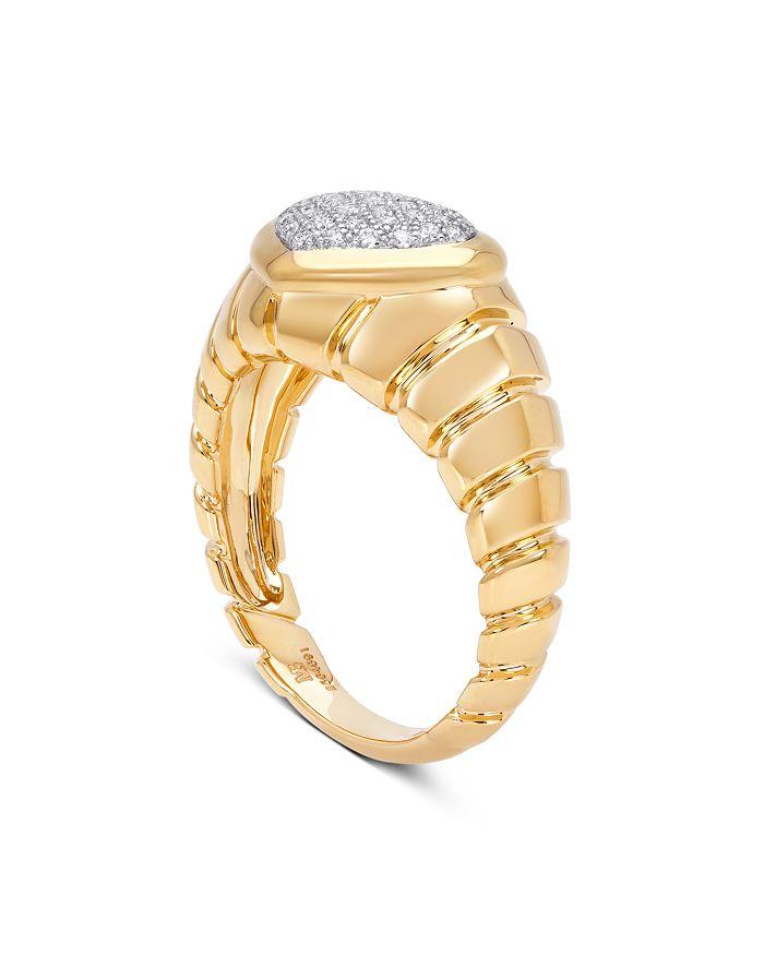 MARINA 18K Yellow Gold Timo Diamond Pavé Ring