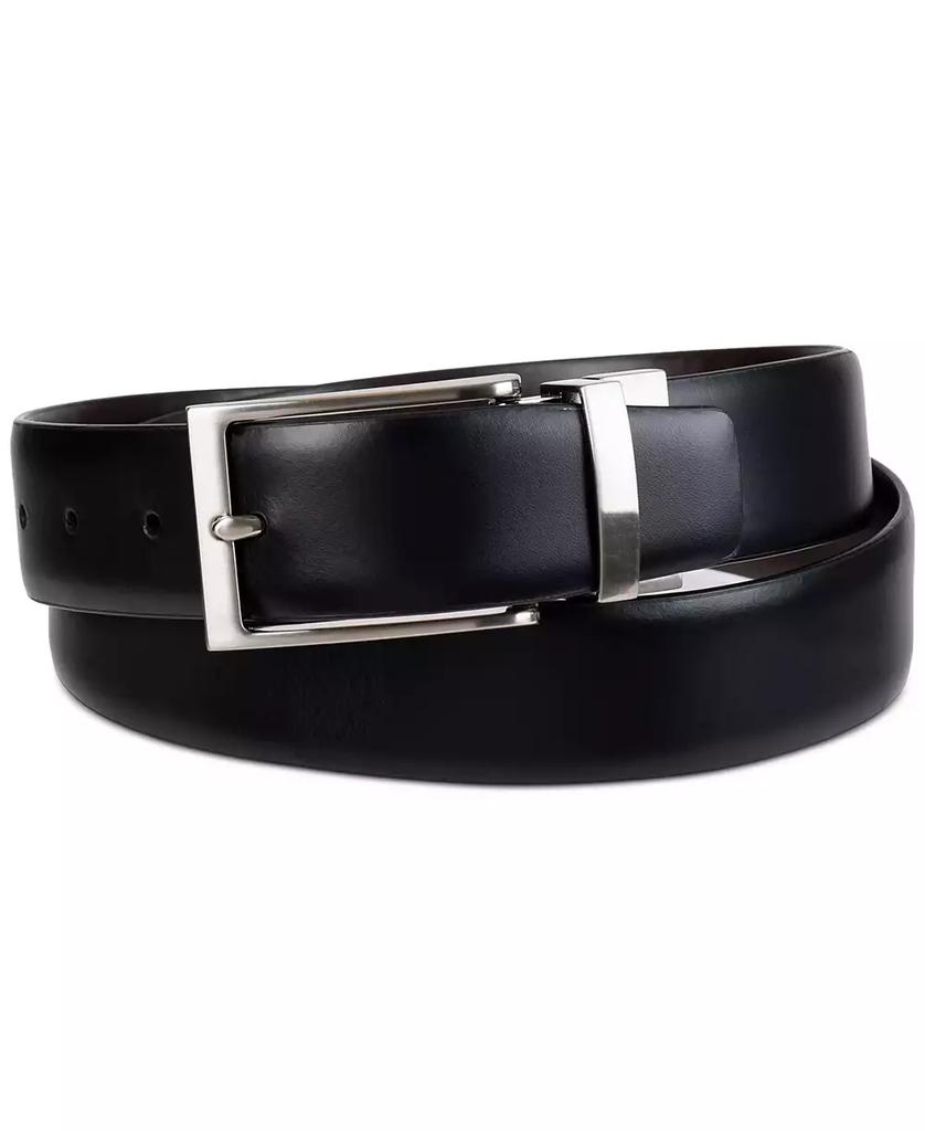Calvin Klein Men’s Two-In-One Feather Edge Reversible Dress Belt