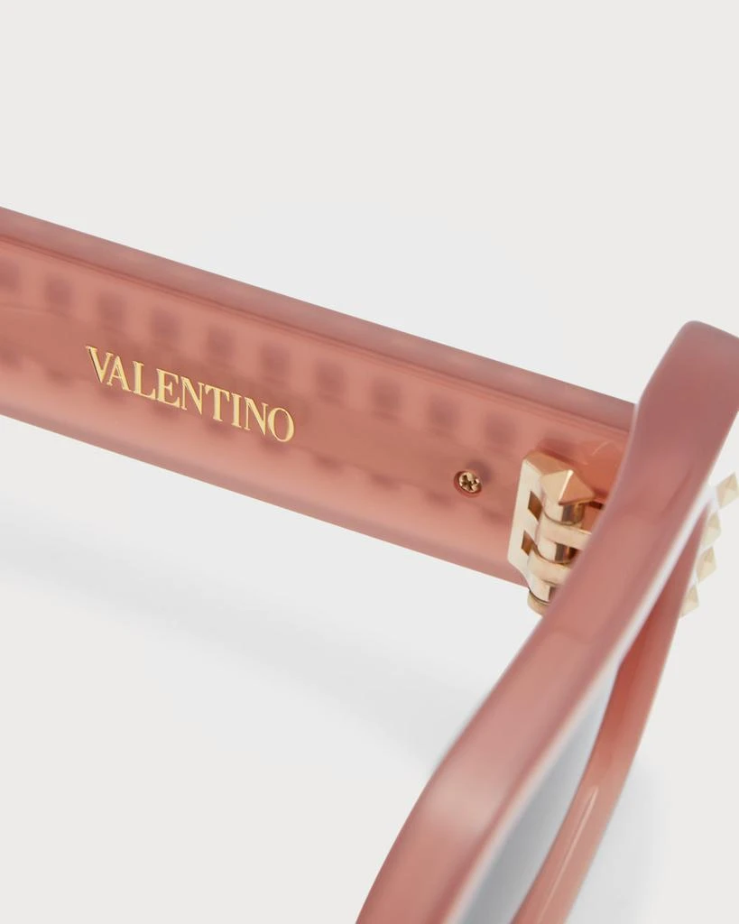 Valentino Cinque Rectangle Acetate & Titanium Sunglasses 5
