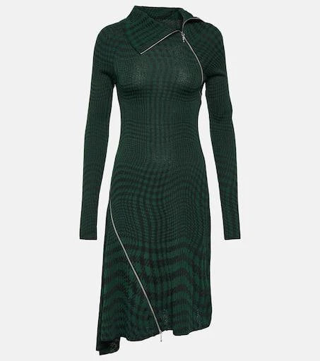 Burberry Burberry Check wool-blend midi dress 1
