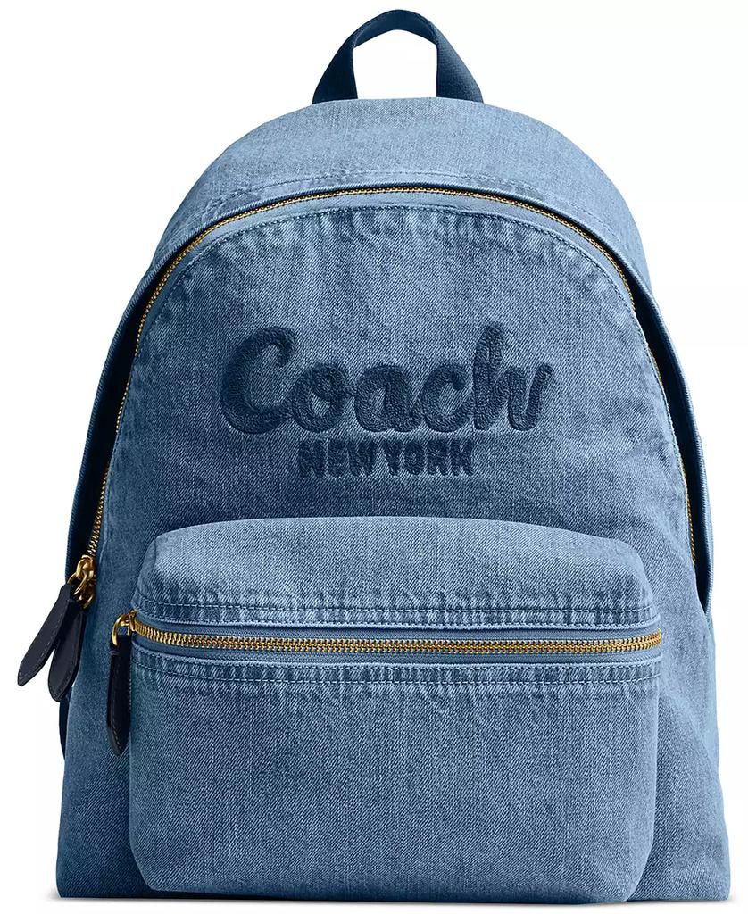 Coach Denim Cargo Medium Backpack