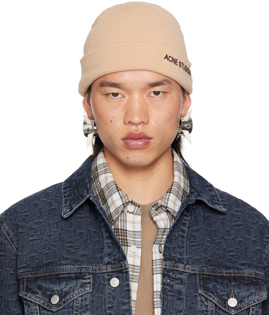 Acne Studios Unisex Pansy Wool Crystal-Embellished Beanie