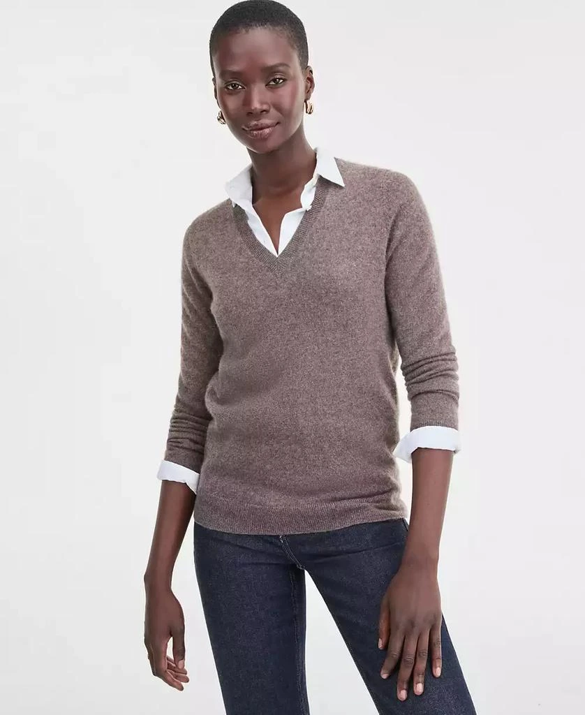 Charter Club 100% Cashmere Women's V-Neck Long-Sleeve Sweater, Macy's Exclusive 1