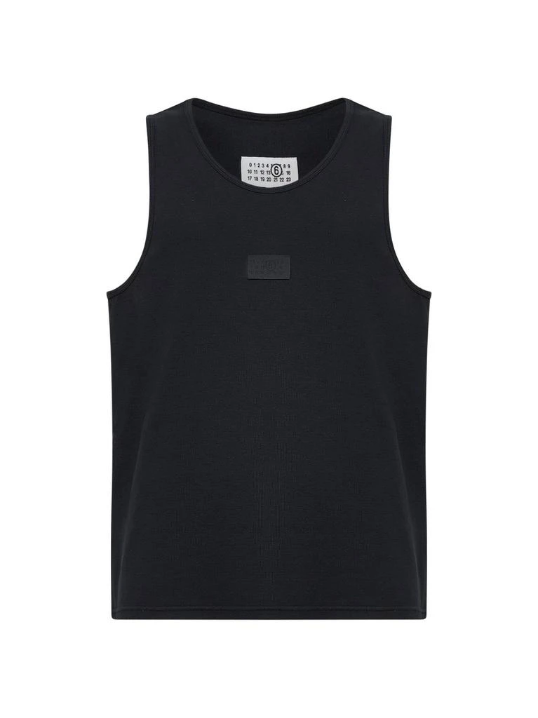 MM6 MM6 Maison Margiela Logo-Patch Tank Top