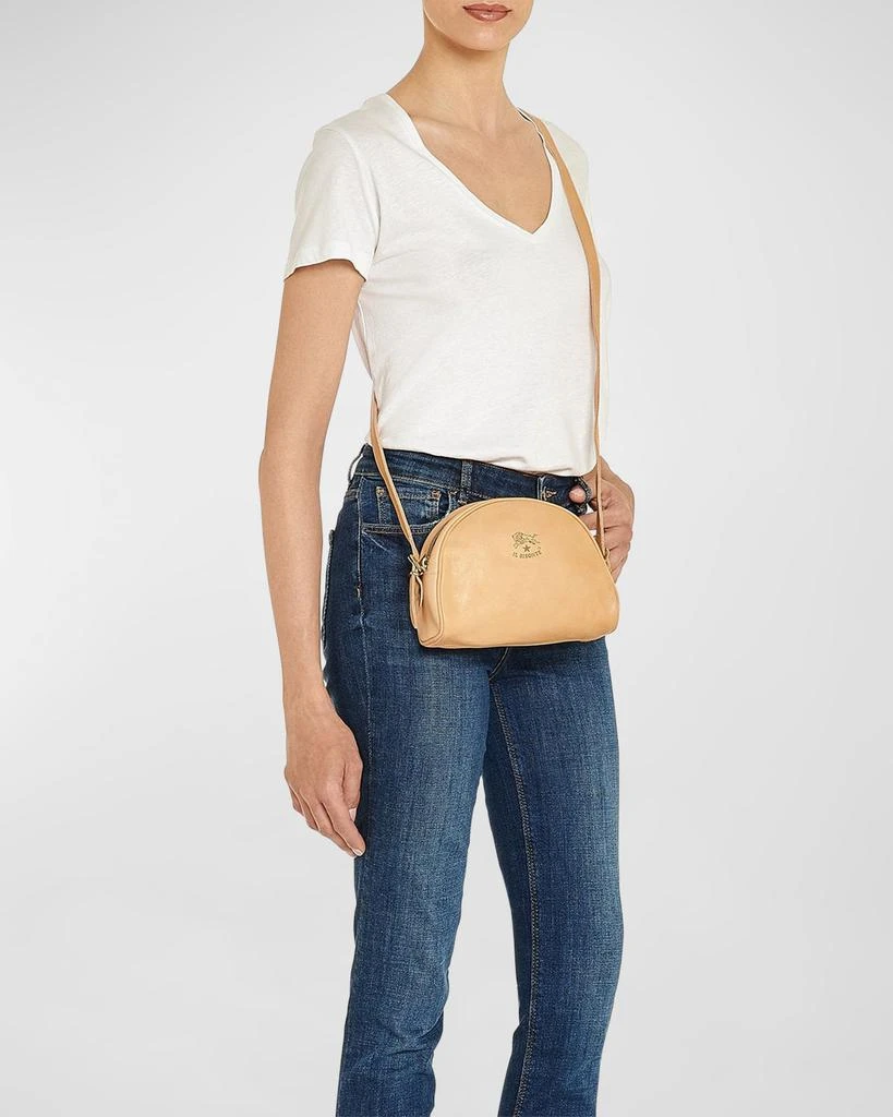 Il Bisonte Classic Zip Leather Crossbody Bag 2
