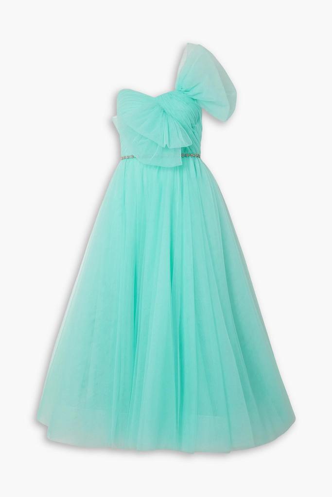 Jenny Packham Strapless bow-detailed tulle gown