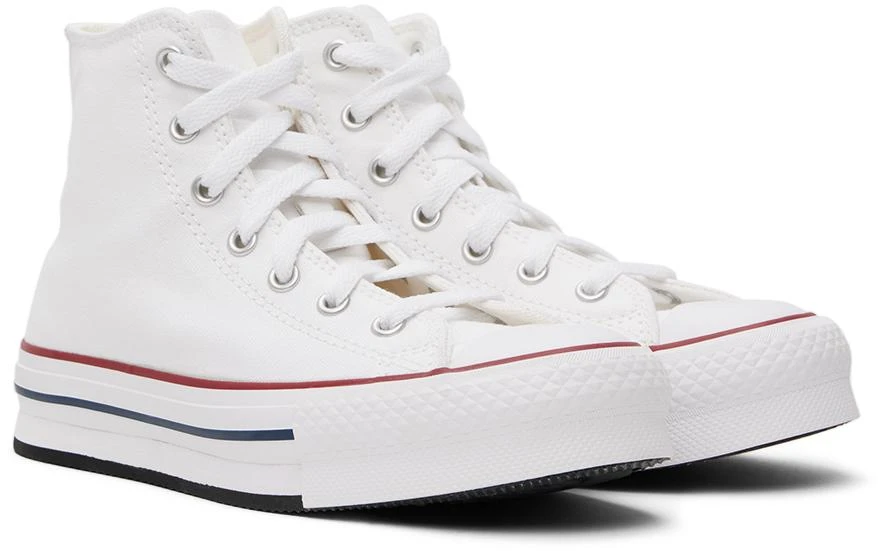 Converse Kids White Platform Chuck Taylor All Star Big Kids Sneakers 4