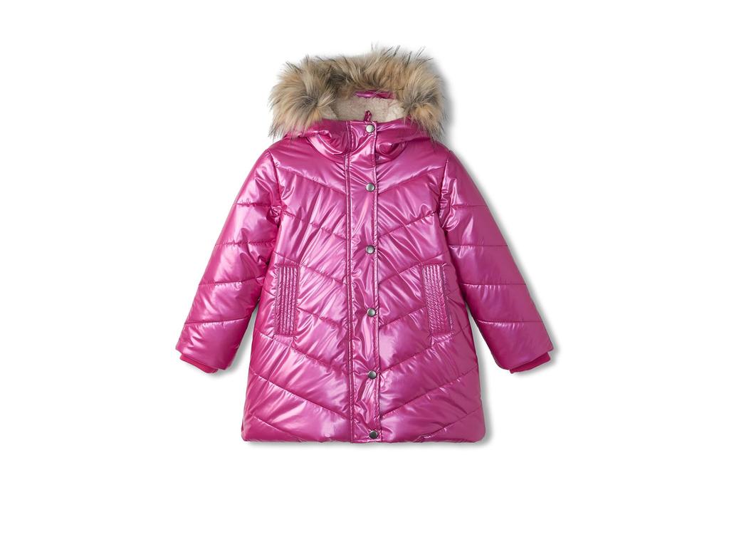 Hatley Fuschia Star Sherpa Lined Puffer Jacket (Toddler/Little Kid/Big Kid)
