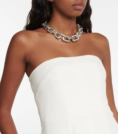 Tom Ford Paneled bandeau satin jumpsuit 4