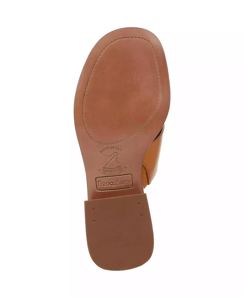 Franco Sarto Women's Sia Toe Loop Block Heel Slide Dress Sandals 5