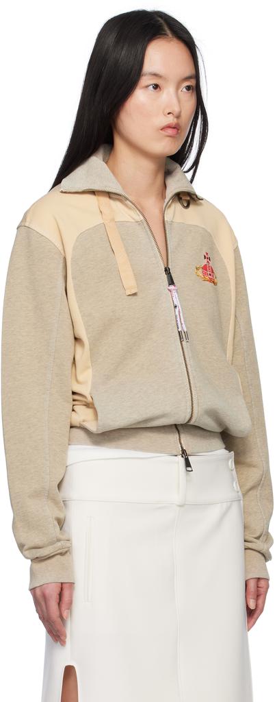 Vivienne Westwood Gray & Beige Alien Track Jacket - Hoodies