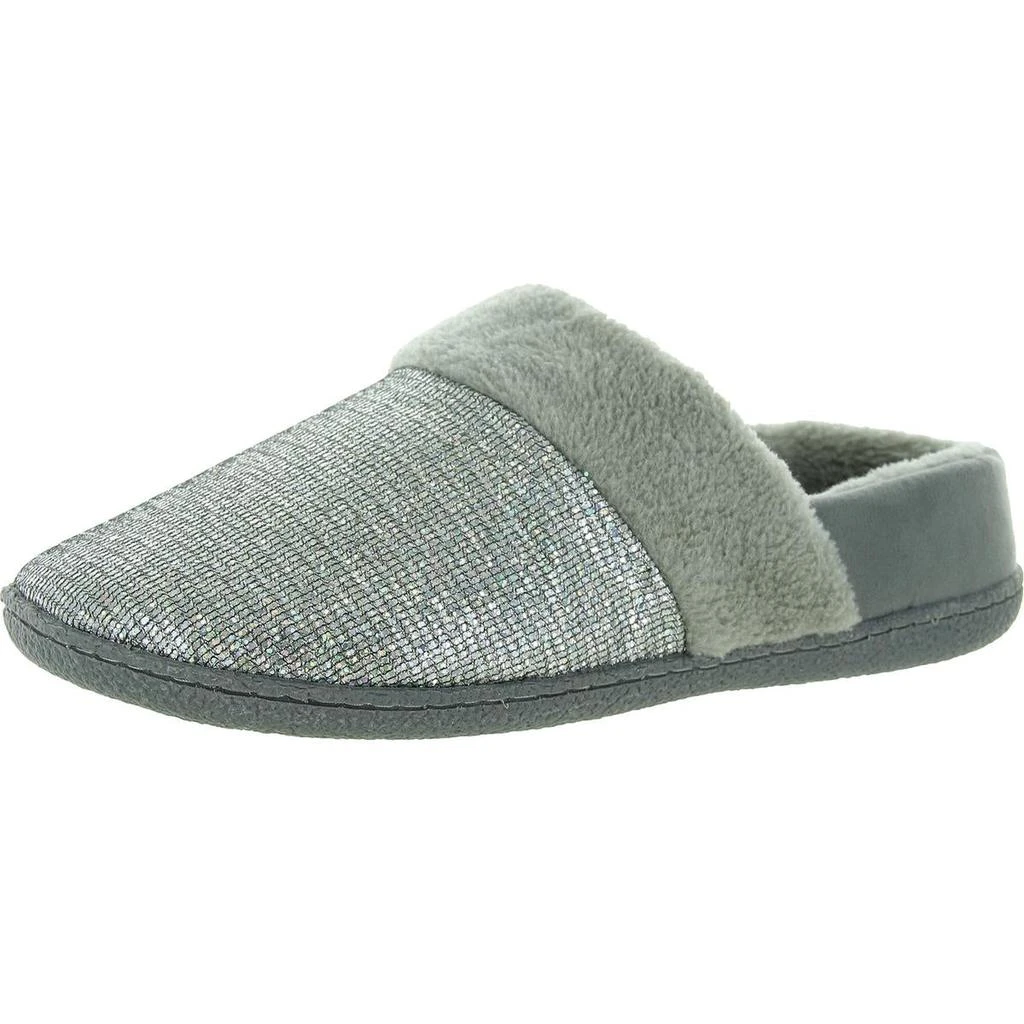 Easy Spirit Siesta 8 Womens Faux Fur Glitter Loafer Slippers 8