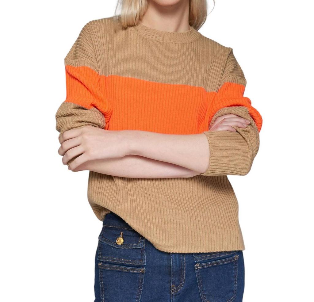 VILAGALLO Vilagallo - COLOR BLOCK PULLOVER