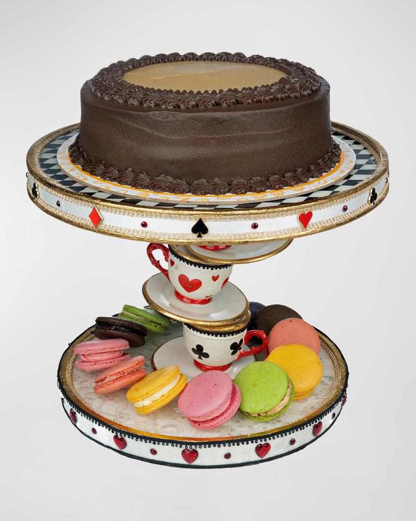 Katherine's Collection Topsy Turvy Teacup Cake Plate