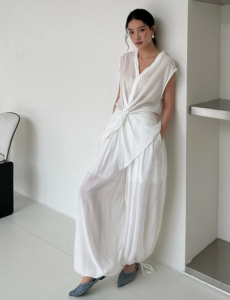 Pixie Market White Twist Front Top-PREORDER 5