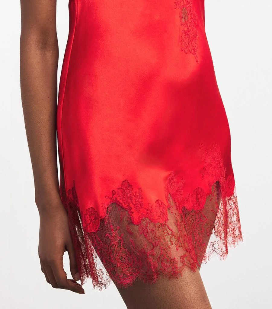 Carine Gilson Silk-Lace Slip Dress 5