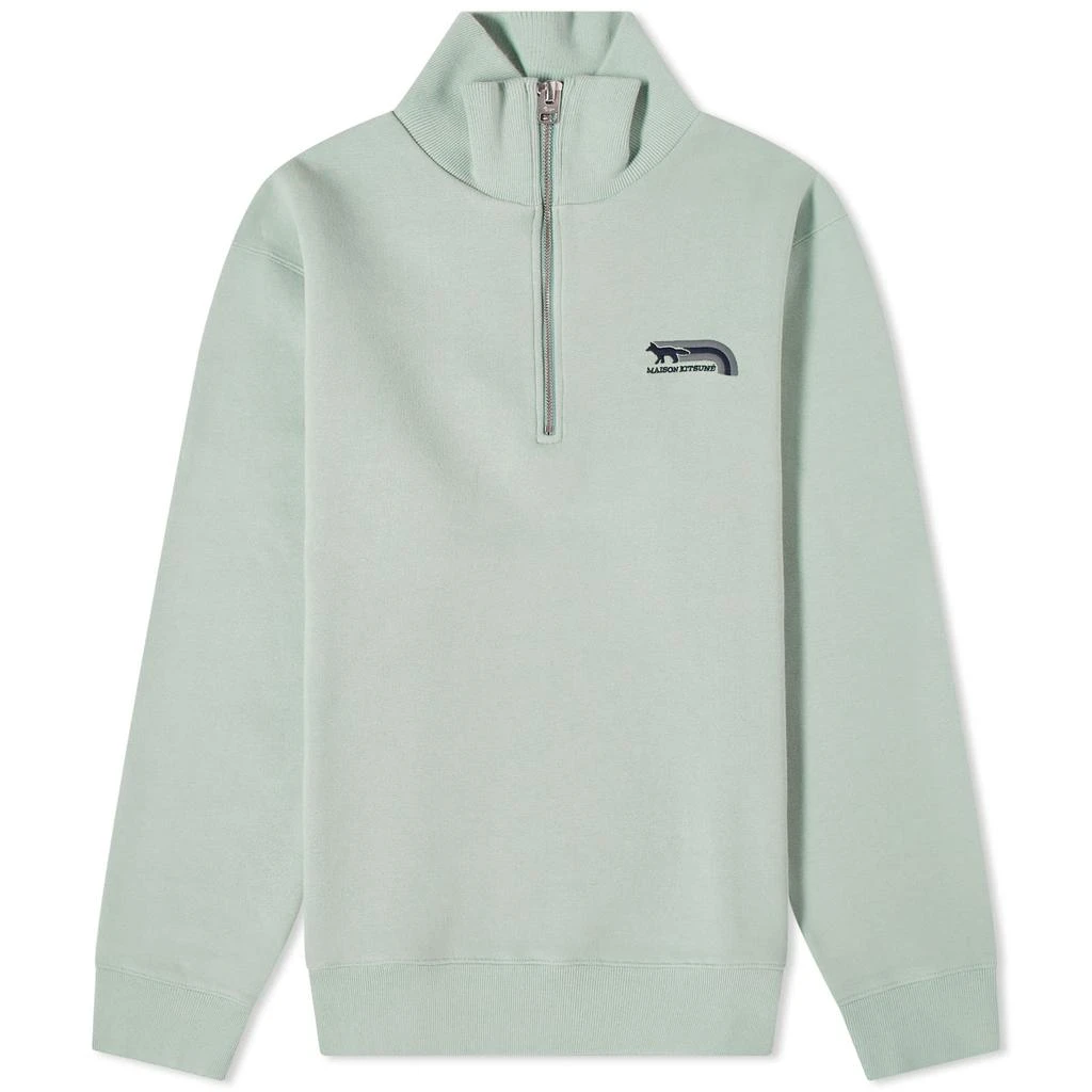 Maison Kitsune Maison Kitsuné Flash Fox Half Zip Sweat 1