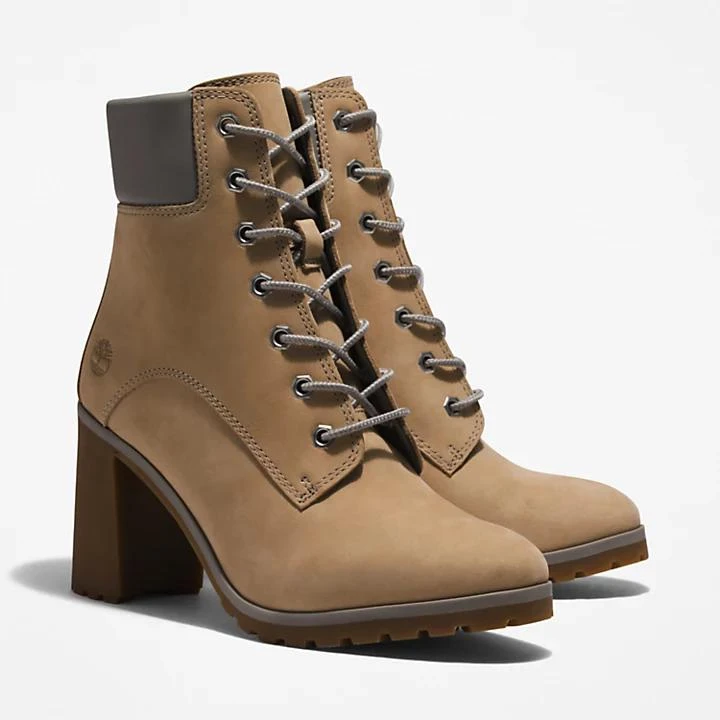 Timberland Allington Heeled 6 Inch Boot for Women in Beige 4