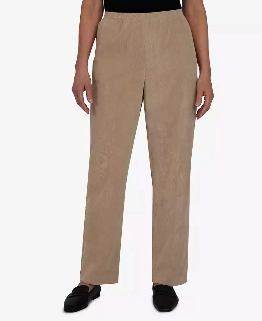 Alfred Dunner Petite Classics Pull-On Corduroy Straight Leg Pants, Petite & Petite Short 1
