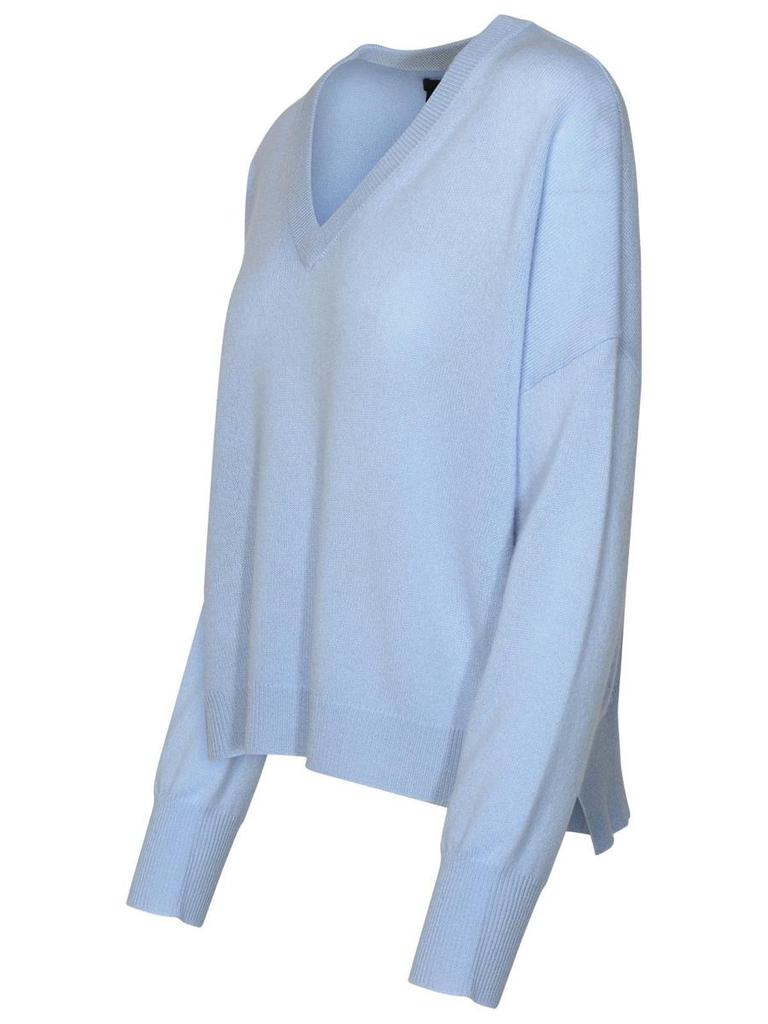 360 Cashmere 360 Cashmere 'Camille' Light Blue Cashmere Sweater